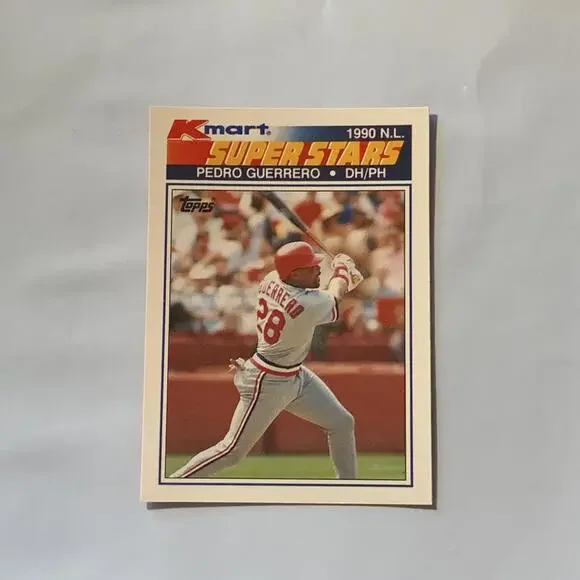1990 Kmart Superstars‎ Pedro Guerrero Baseball Card