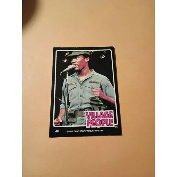 Vintage 1979 Village People Trading Card #46 Disco Era Vintage Music Collectible