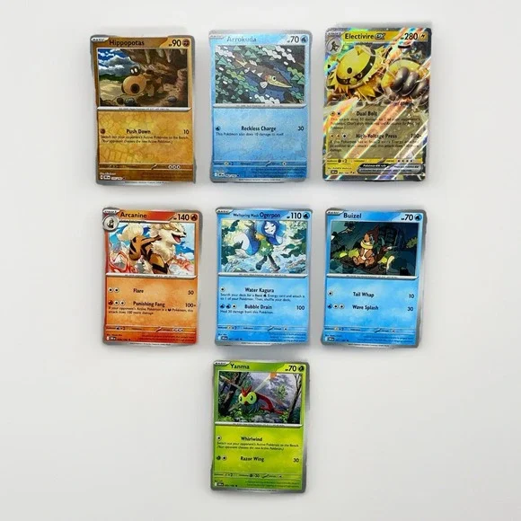 Pokémon TCG Destined Rivals Trainer Card Lot of 7 – Holo, Reverse Holo, Common