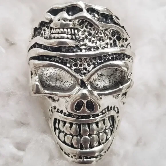 Skull Ring Stainless Jewerly Fashion Punk Silver