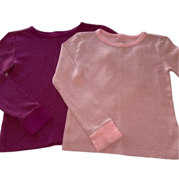 Gymboree Long Sleeve Sparkling Pink T-Shirt Bundle Girls Size Medium