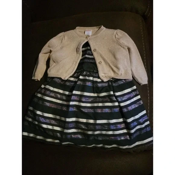 Gymboree outlet Christmas holiday winter dress fun & fancy dress sweater 3 6 mon