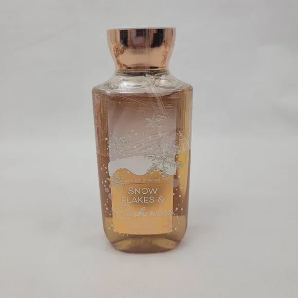 BATH & BODY WORKS Snow Flakes & Cashmere Shower Gel 10 fl oz