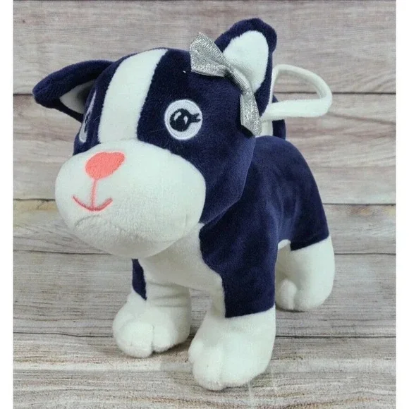 Gymboree Girl's Plush Frenchie French Bulldog Dog Purse Stuffed Animal 8