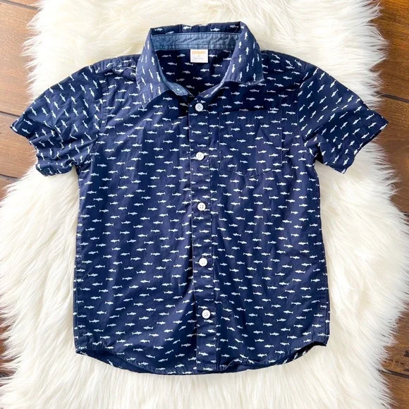 Gymboree Shark Button Down Shirt