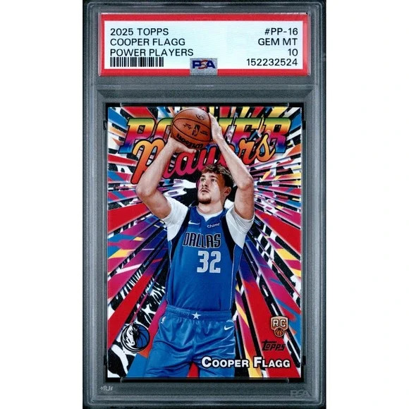 2025 Topps Cooper Flagg RC Power Players PSA 10 GEM MINT 🔥 Mavericks Rookie
