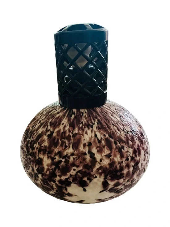Speckled Brown Glass Oil Frangrant Diffuser - Home Accents Purple Haze