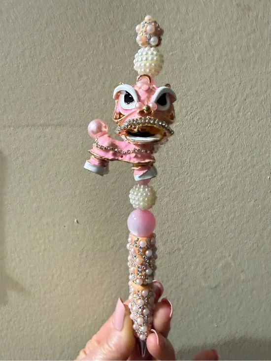 Pink Decorative Lion Dance Pen - Brand Unspecified