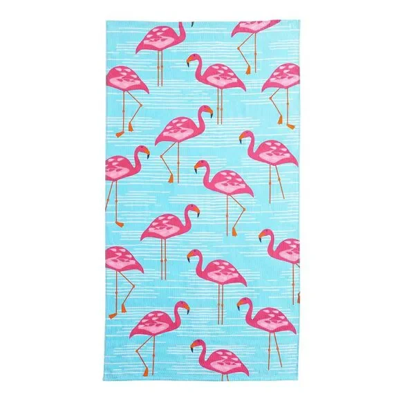 Flamingos Bath Beach Pool Towel 100% Cotton Super Soft Absorbent