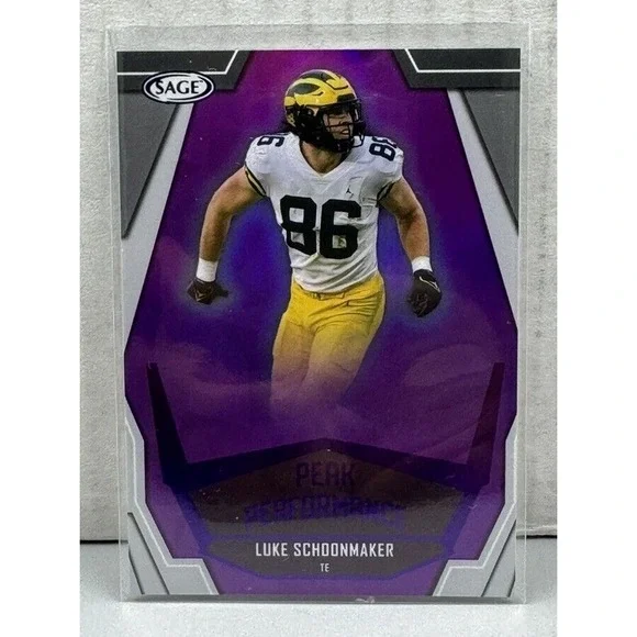 2023 SAGE High Series‎ Peak Performance Luke Schoonmaker #PK-LS Rookie RC Purple