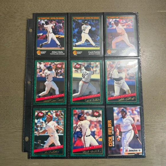 Vintage 90s Baseball Card Lot Post Cereal Tombstone Pizza Jimmy Dean MLB Stars
