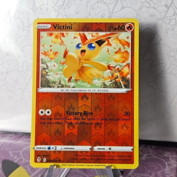 Victini 020/203 Pokémon TCG Reverse Holo Rare