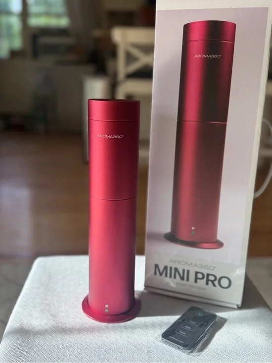 NEW Aroma360 Mini Pro Luxury Scent Diffuser Red Complete in Box
