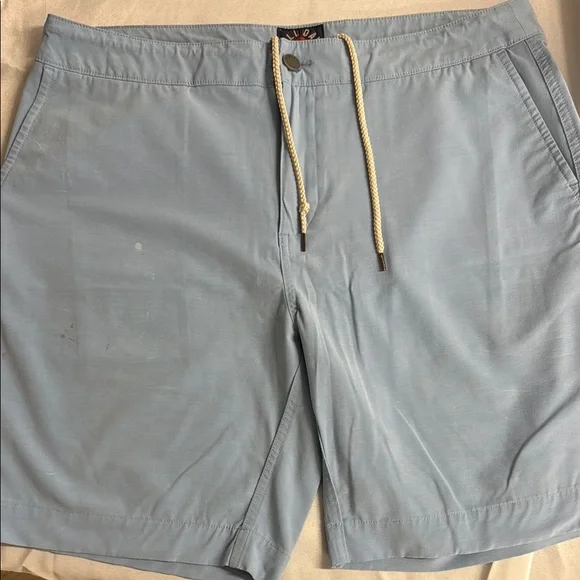 Men's Faherty All Day Light Blue Casual Shorts