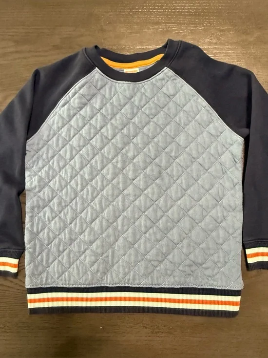 GYMBOREE Kids Boys quilted Sweatshirt Size S(5-6)