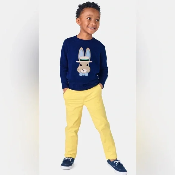Gymboree Boys Embroidered Bunny Sweater - Spring Celebrations