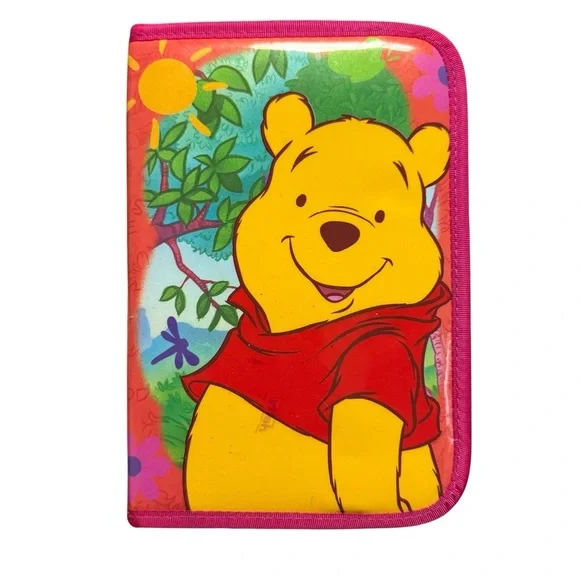 Vintage Disney Piglet and Pooh Zip Up Pencil Case Utensil Case
