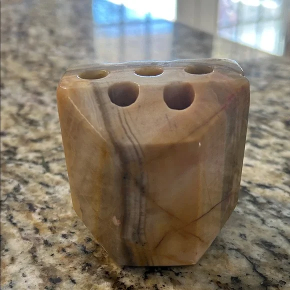 Marble Stone Pen & Pencil Holder