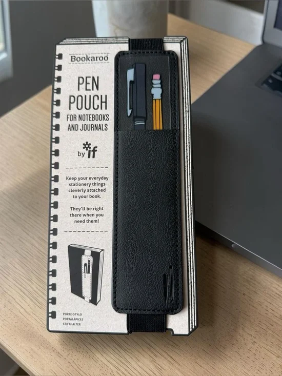 New Bookaroo | Black Pen Pouch for Notebooks Journals