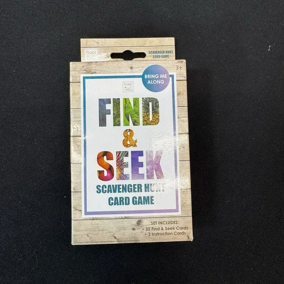 Find and Seek Scavenger Hunt Outdoor Indoor‎ Card Game for Kids & all BNIB