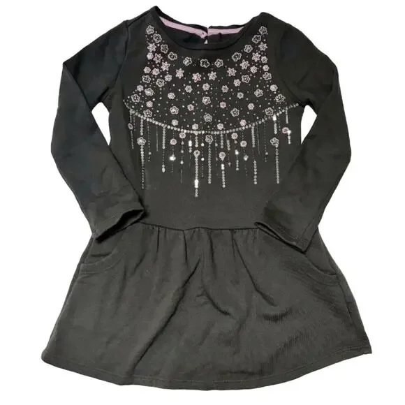 Gymboree Sequined Sweatshirt Dress Size 4