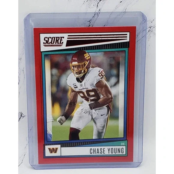 Chase Young 2022 Panini Score Red Parallel #258, 295/499 Washington Commanders