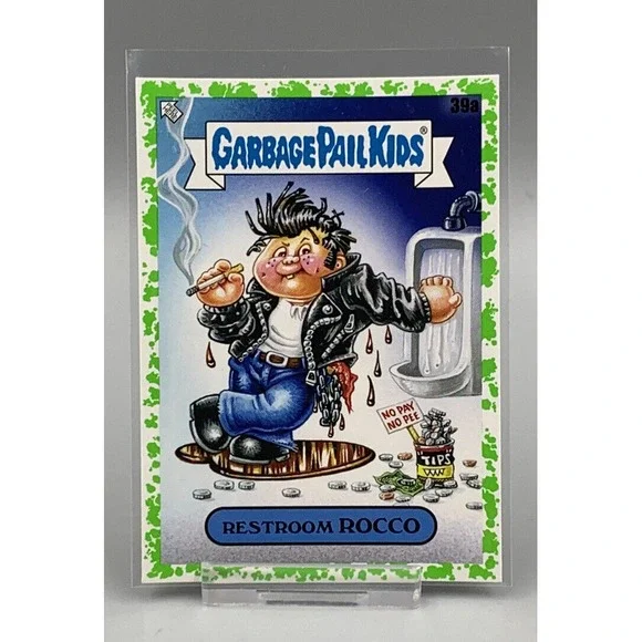 Green Parallel 2020 Garbage Pail Kids‎ LATE TO SCHOOL Restroom Rocco