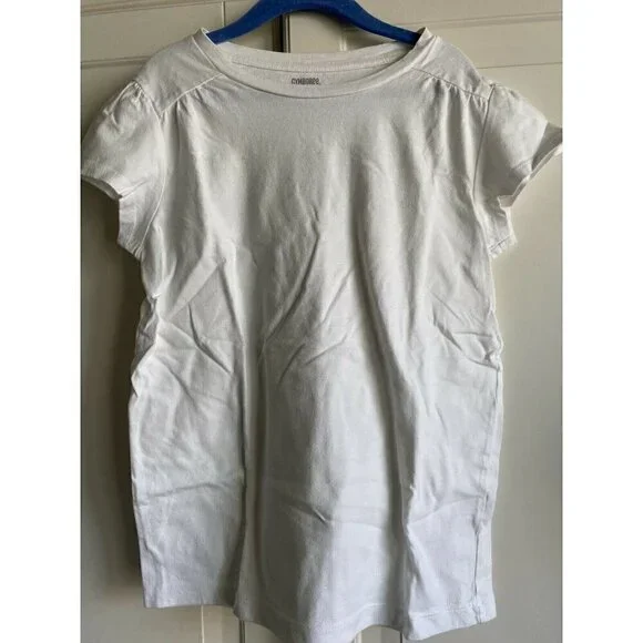 3 Gymboree White‎ Basic Cotton Tops Girl’s 10/12