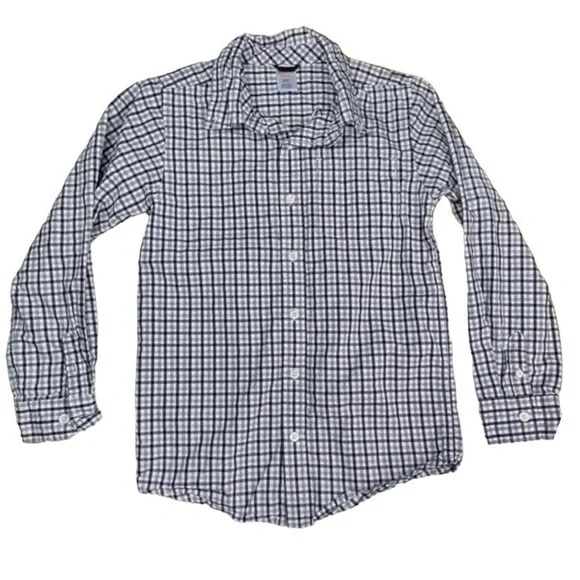 Gymboree Boys Top Size 7 8 Long Sleeve Button Up Top