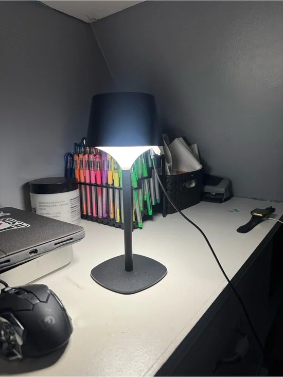 Rechargeable Table Lamp with 3 Colors Stepless Dimmable Shower Lamp Waterproof