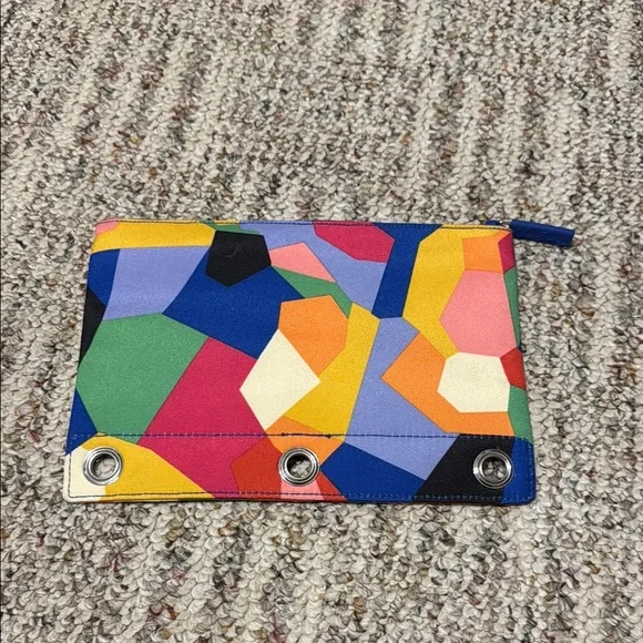 Vera Bradley Colorful Geometric Pencil Pouch