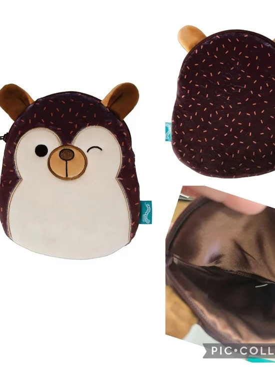 NWT - Squishmallow - Pencil Pouch - Hans The Hedgehog.