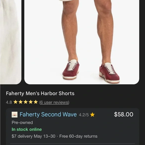 Faherty Men's Harbor Shorts