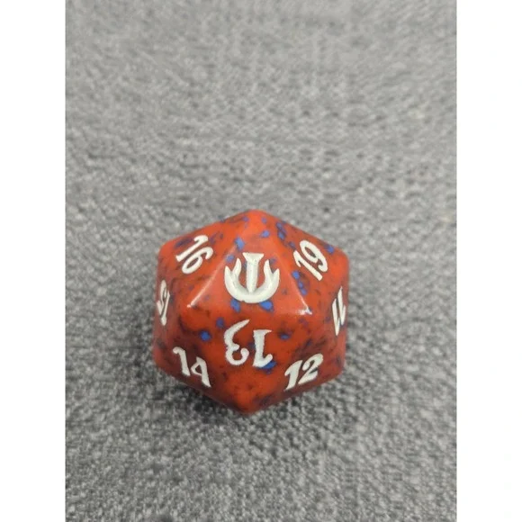 MTG Journey Into Nyx Spindown Life Counter Dice Red Blue D20 Magic The Gathering