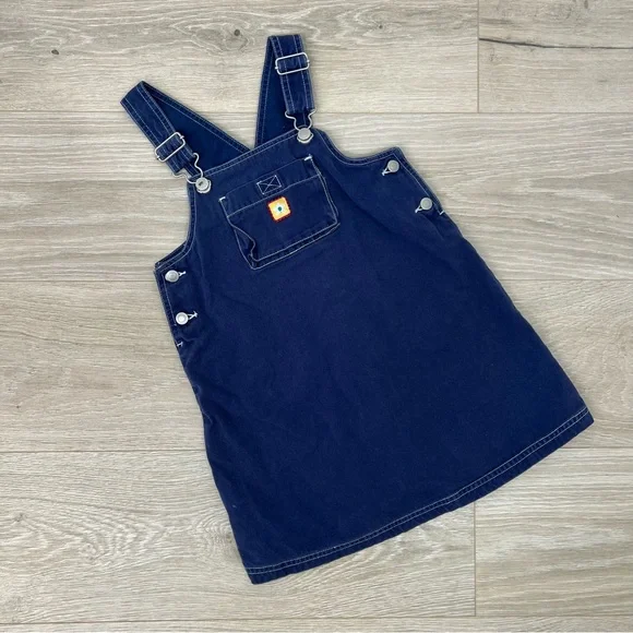 Gymboree Vintage 1998 Flower Overall Dress