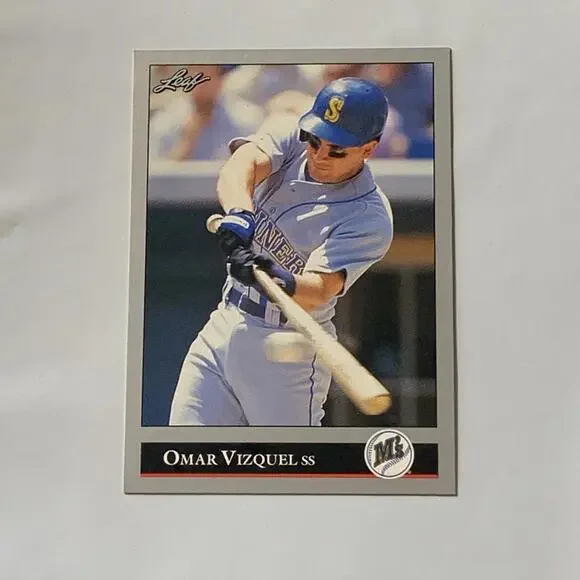 1992‎ Leaf Omar Vizquel Seattle Mariners Baseball Card #265 Series 2
