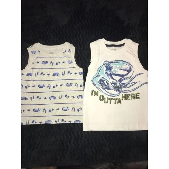 old navy and Gymboree size 18-24 Month VW Squid Tank Tops