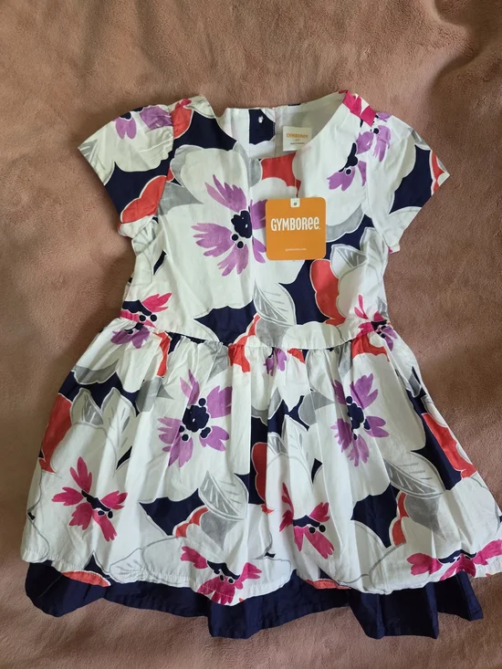 Gymboree White Floral Print Dress