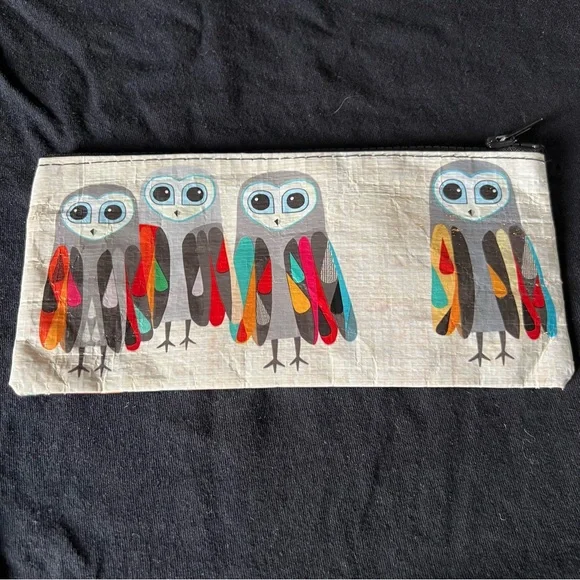 Blue Q Owl Pencil Case