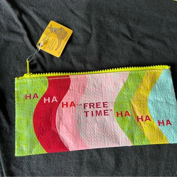 Blue Q pencil pouch “Free Time” Ha Ha Ha