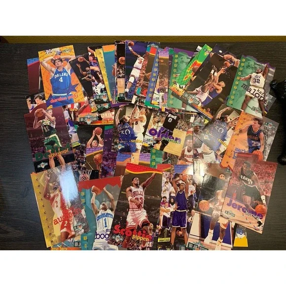 70 Card Vintage 90s NBA Jam Session Lot! Webber, Pippen, Mookie, And More!