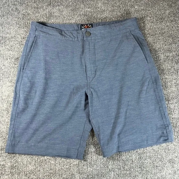 Faherty Blue Flat Front Men's Shorts