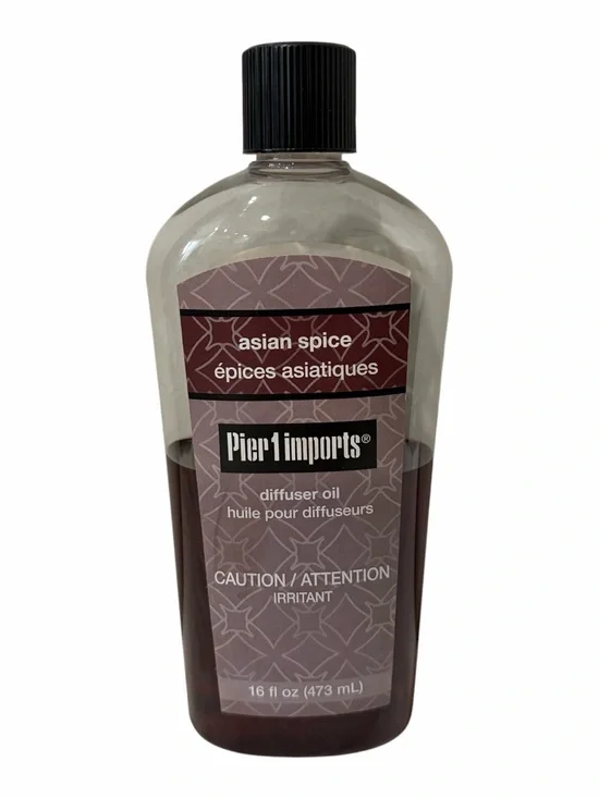 Pier 1 Imports ASIAN SPICE Reed Diffuser Oil Refill 16oz Discontinued 1/2 full