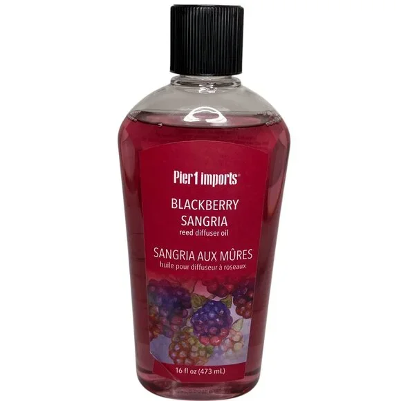 New Pier 1‎ One Imports Blackberry Sangria Reed Diffuser Fragrance Oil 16 Fl Oz