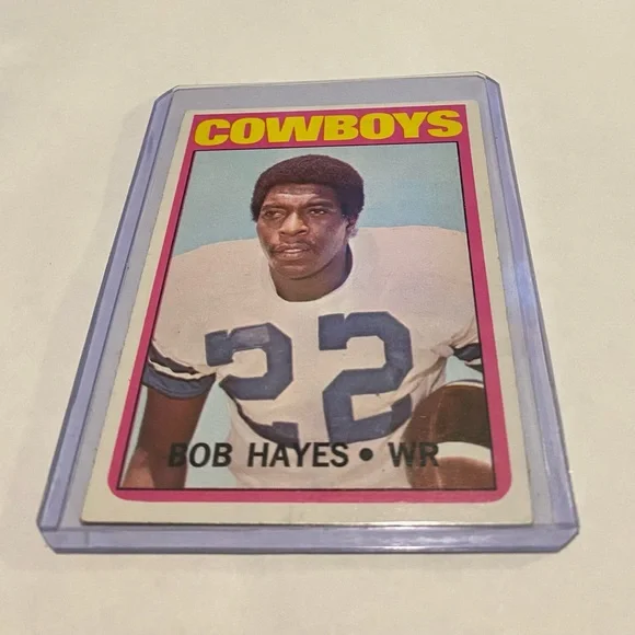 Bob Hayes 1972 Topps Football Card # 105 Dallas Cowboys Vintage Collectible