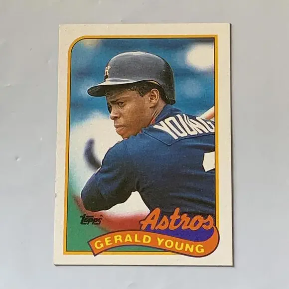 1989 Topps Gerald Young Astros Baseball Card #95‎