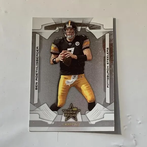 2004 Leaf Rookies & Stars Ben Roethlisberger‎ Rookie Football Card