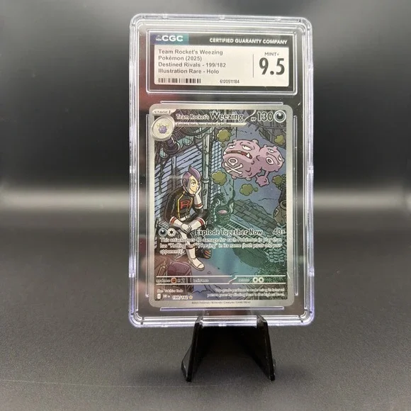 Pokemon Destined Rivals Team Rocket's‎ Weezing - 199/182 Graded CGC MINT 9.5