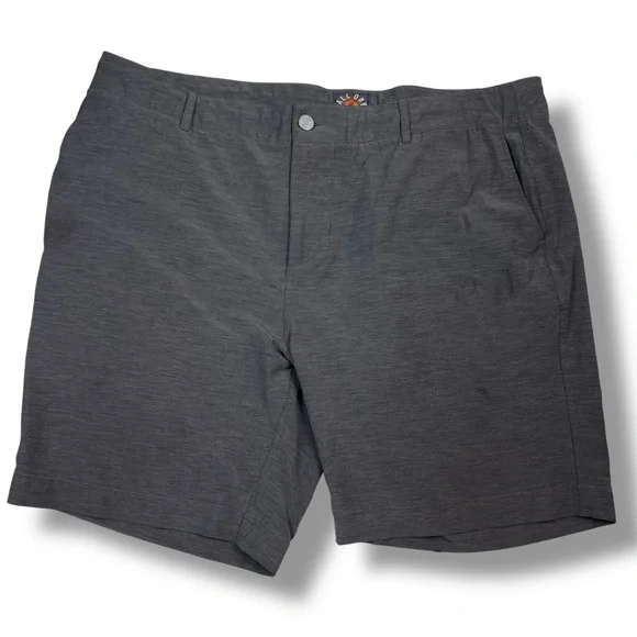Faherty All Day Shorts Mens 42 Gray Stretch Lightweight