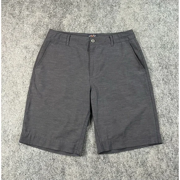Faherty All Day Shorts Mens 30 Dark Gray Casual Drawstring Chino Stretch 9